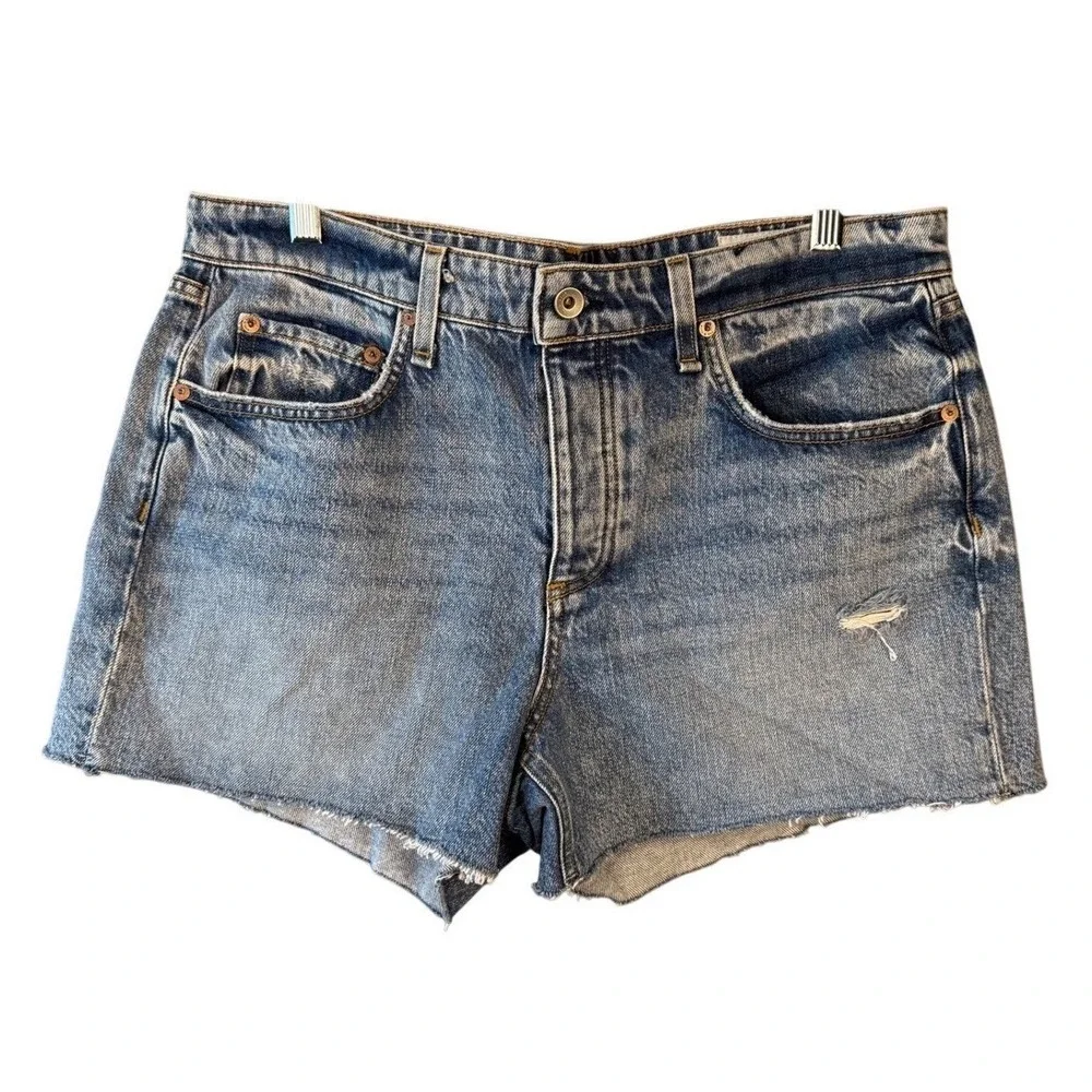 Rag & Bone Dre Denim Shorts‎ 31 Low Rise Cutoff Distressed Button Fly NWT